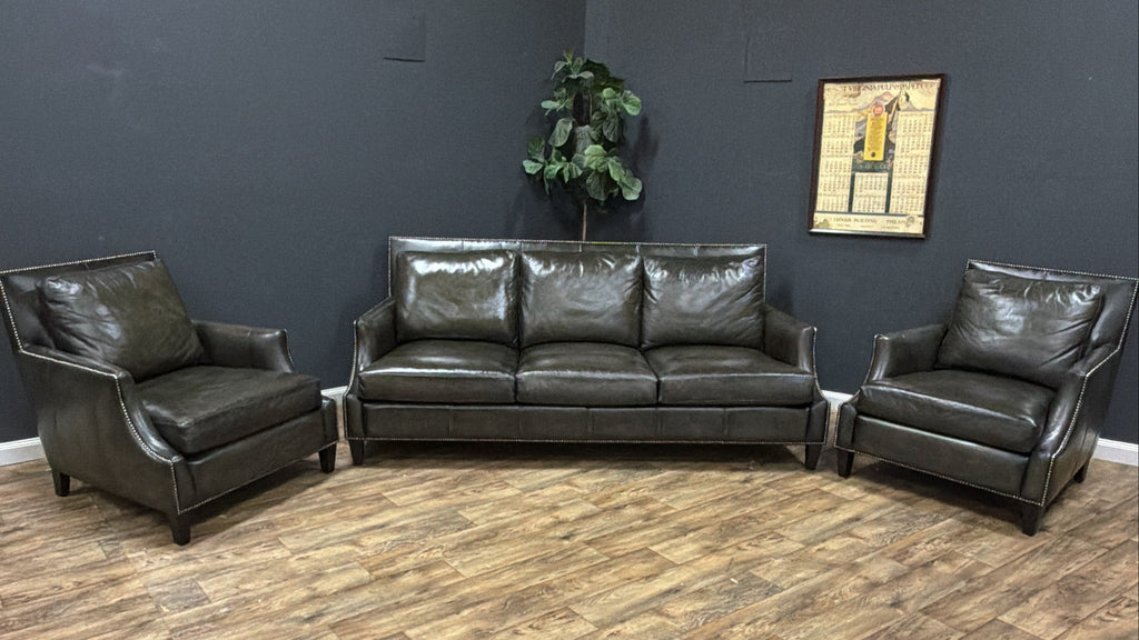 Bernhardt Leather Living Room Set
