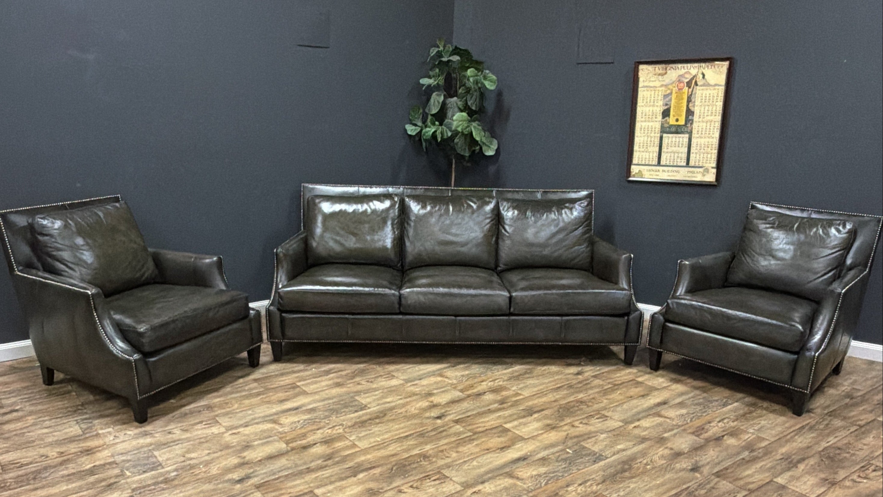 Bernhardt Leather Living Room Set