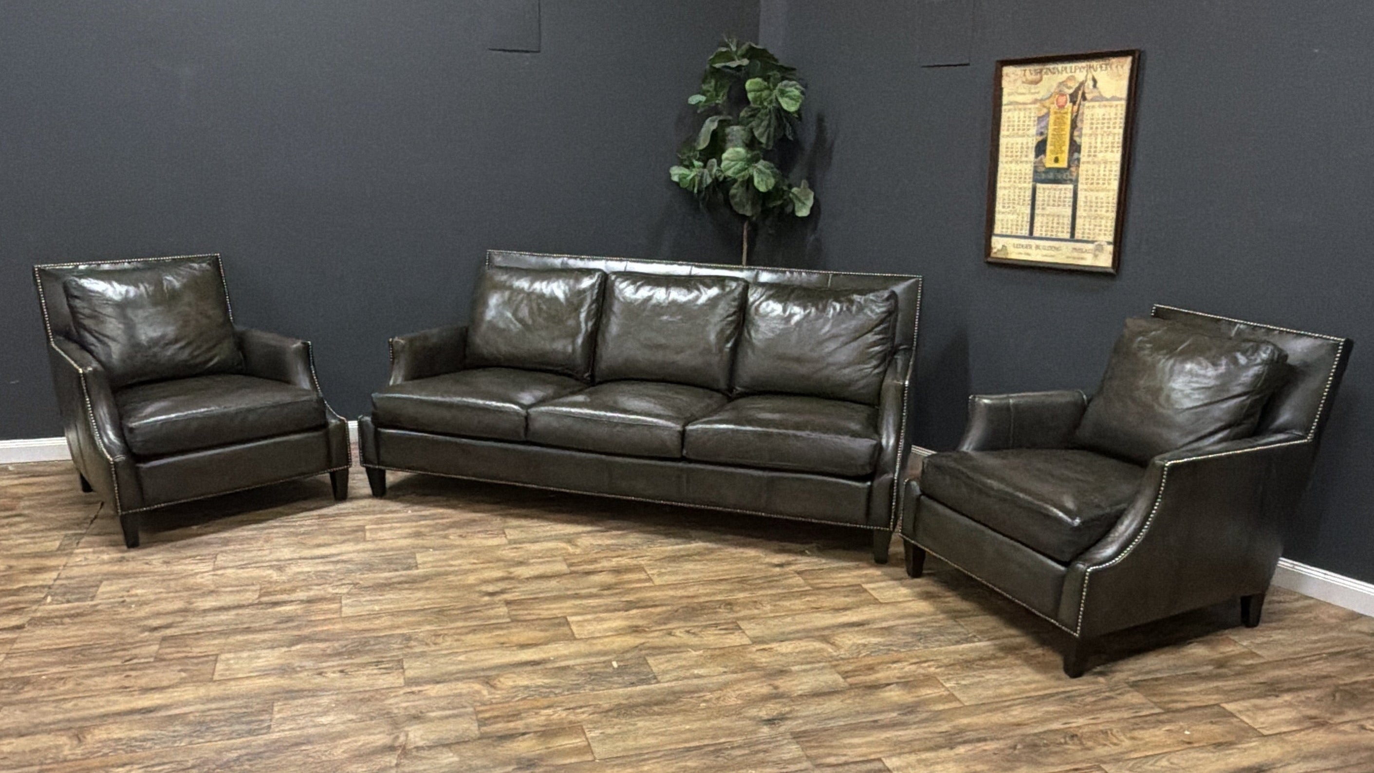 Bernhardt Leather Living Room Set
