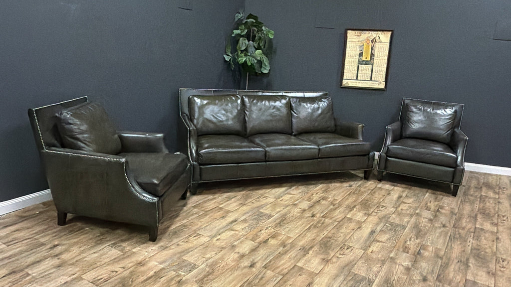 Bernhardt Leather Living Room Set