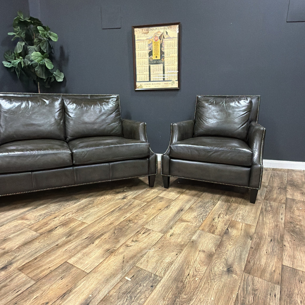 Bernhardt Leather Living Room Set