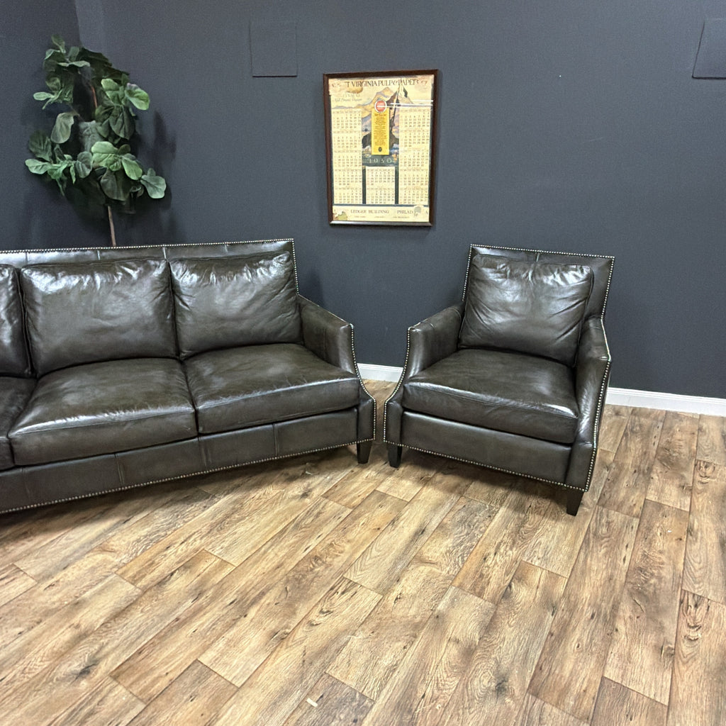 Bernhardt Leather Living Room Set