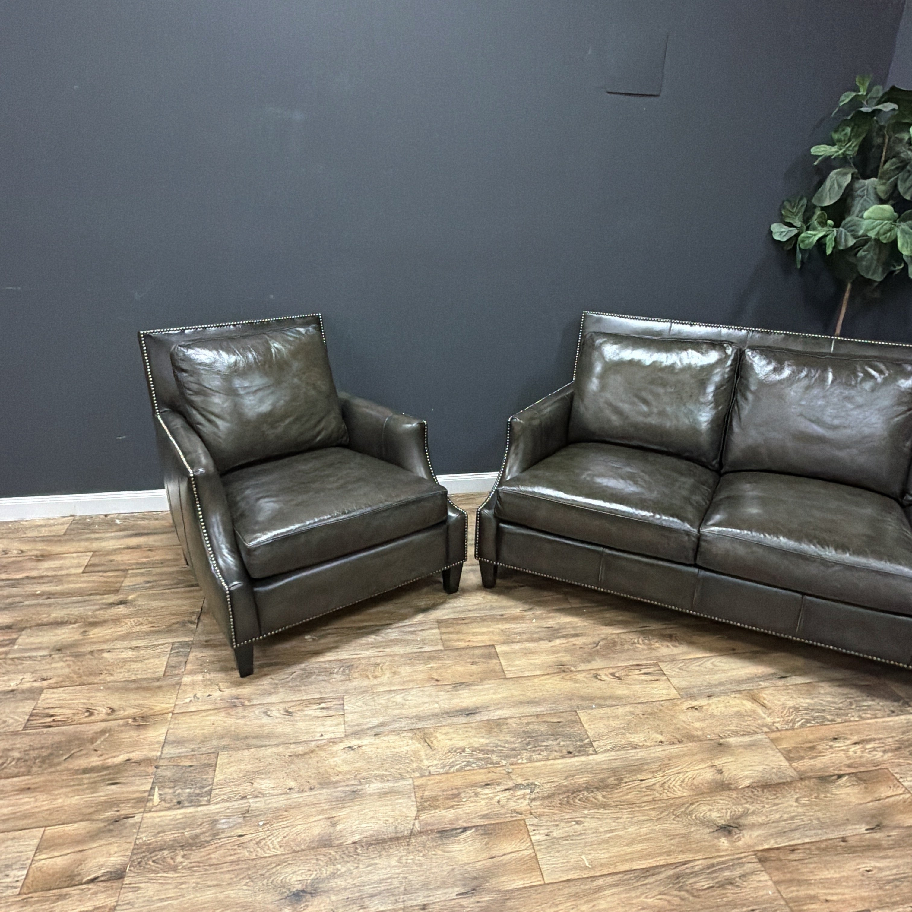Bernhardt Leather Living Room Set