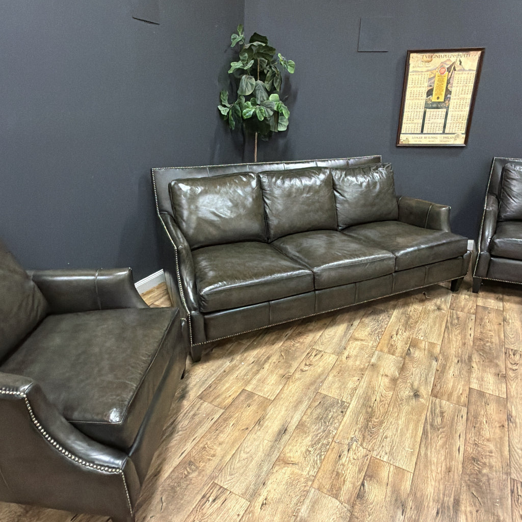 Bernhardt Leather Living Room Set