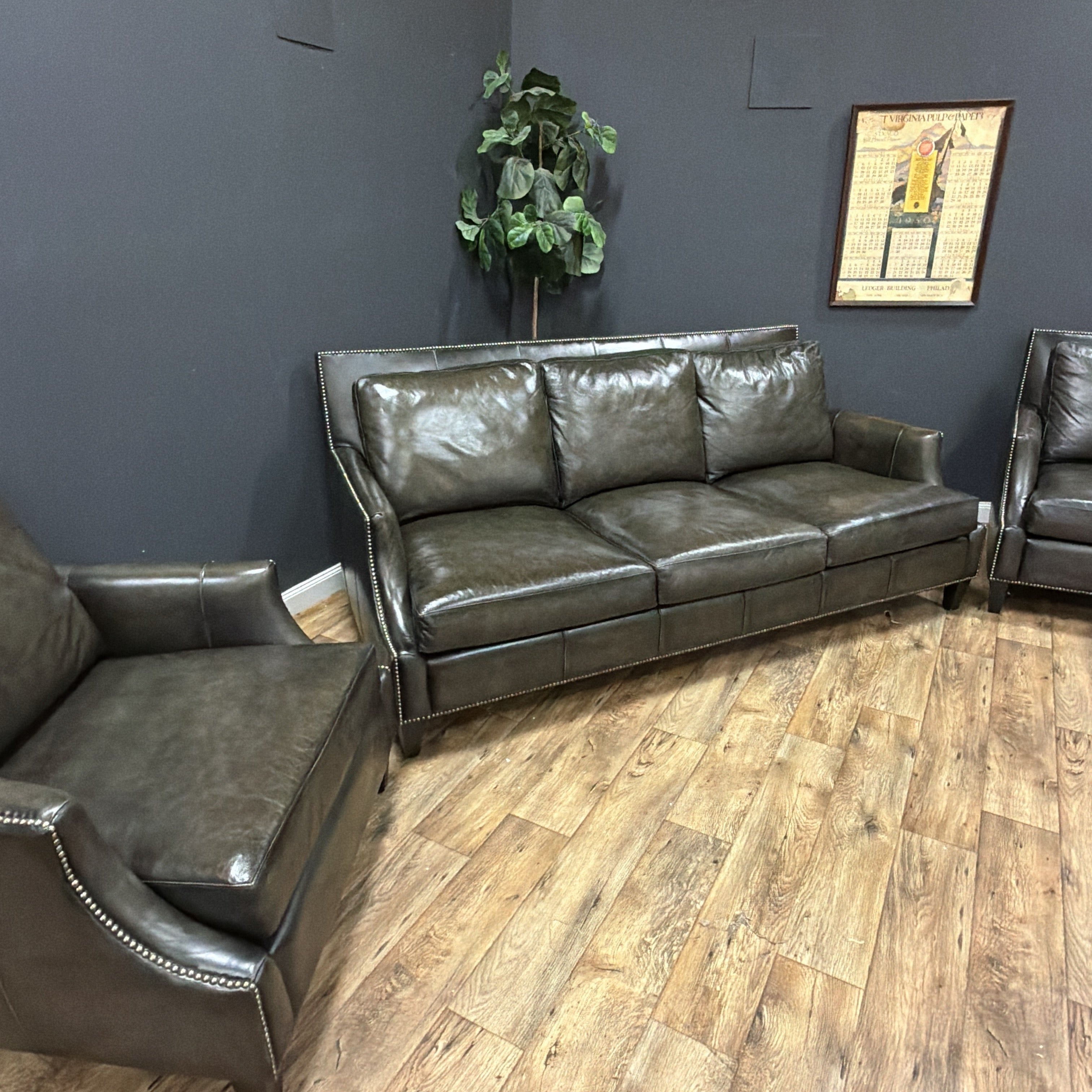 Bernhardt Leather Living Room Set