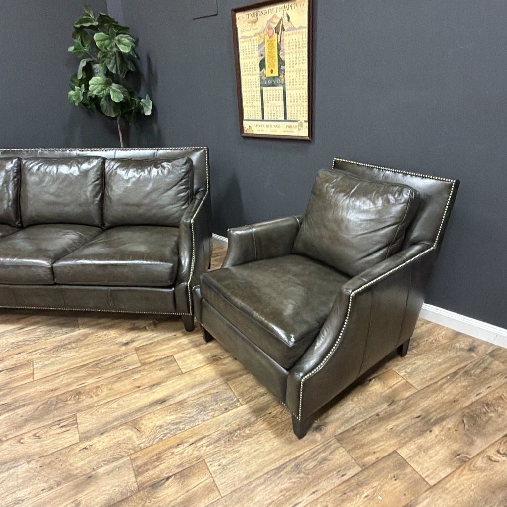 Bernhardt Leather Living Room Set