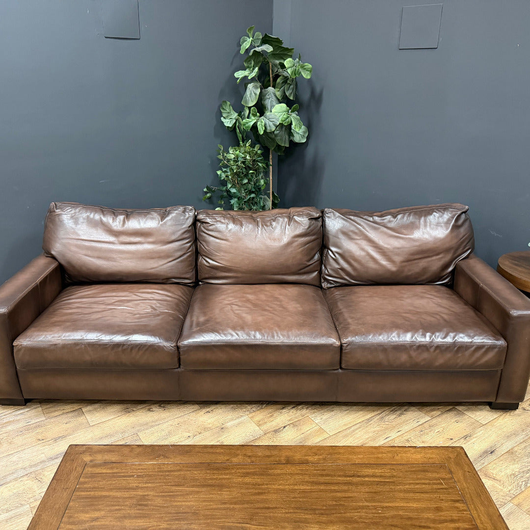 Pottery Barn — Turner Square Arm Leather Sofa