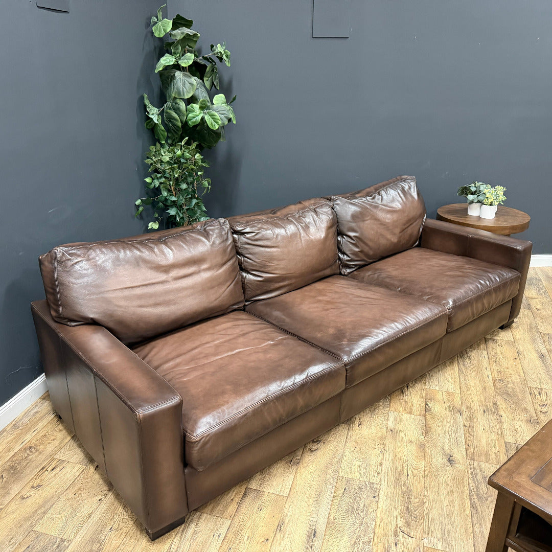 Pottery Barn — Turner Square Arm Leather Sofa