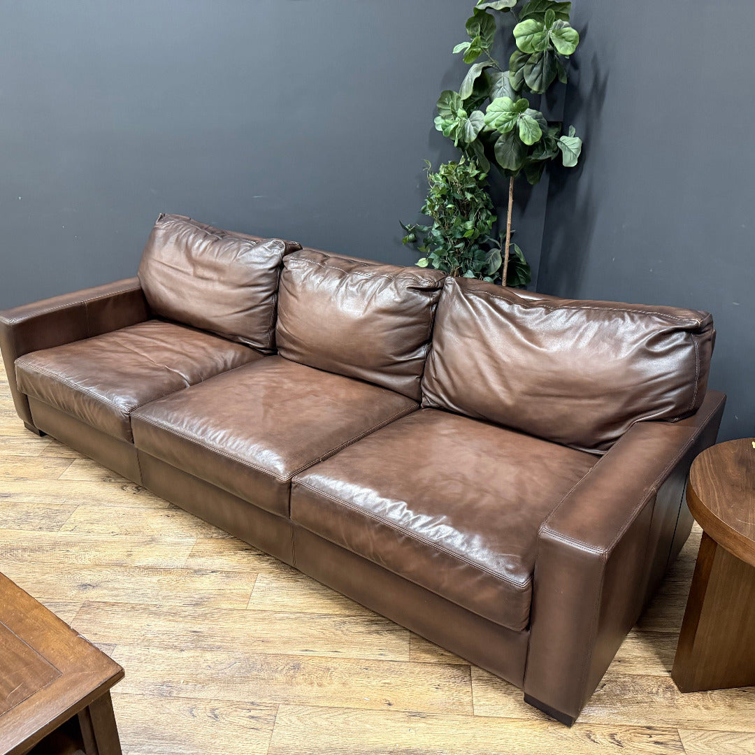 Pottery Barn — Turner Square Arm Leather Sofa