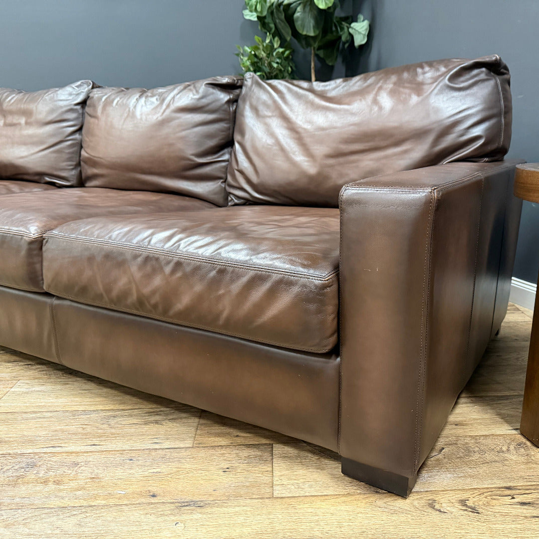 Pottery Barn — Turner Square Arm Leather Sofa