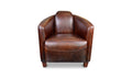 Salzburg Club Chair Dark Brown Leather